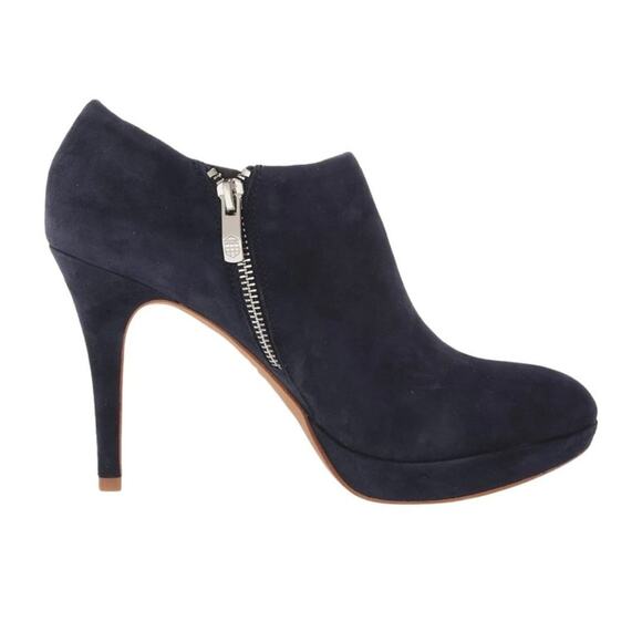 Vince Camuto Elvin Bootie Ankle Boot Blue Suede 7 - Picture 6 of 15